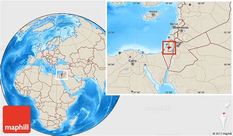 Jerusalem Location On World Map Here Is A Map Of Israel And Its