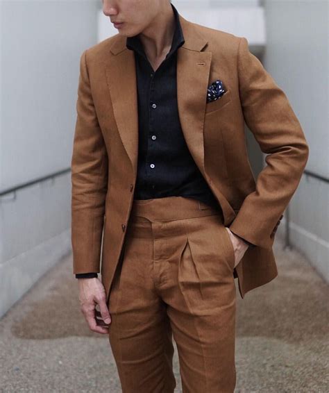 Pin By Louis Bravo On Hoi An Suits Mens Fashion Suits Brown Suits