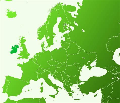 How Do The Irish See The Map Of Europe Map Of Europe Europe Map