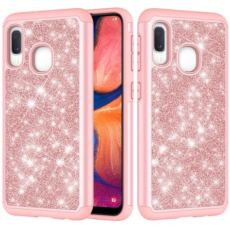 Samsung Galaxy A10e Case Bling Wtempered Glass Screen Protector For