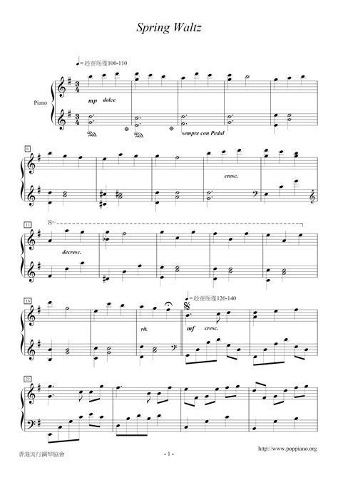 Yiruma Spring Waltz Sheet Music Pdf Free Score Download ★