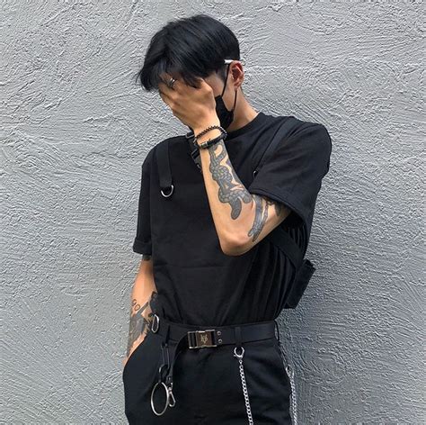 Insta~ Ibgucut Korean Fashion Men Edgy Outfits Fashion