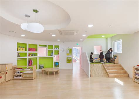Flower Kindergarten By Oa Lab Features Curvy Classrooms And Colourful