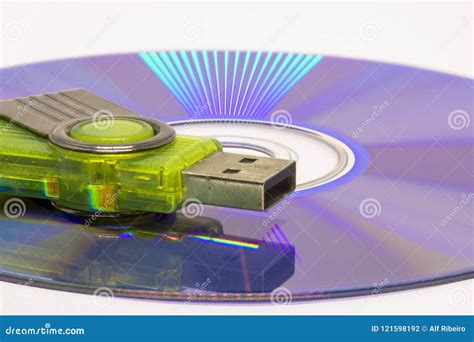 Dvd Disk And Pendrive Stock Photo Image Of Business 121598192