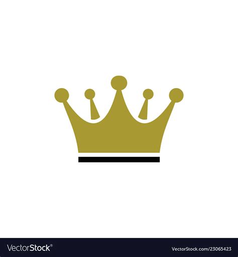 King Crown Logo Royalty Free Vector Image Vectorstock