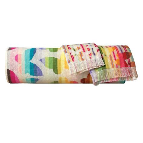 Missoni Home Josephine Towel Multi Color Butterfly Pattern Towels
