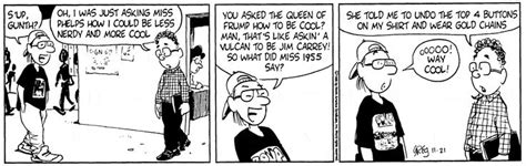 a comic strip with two men talking to each other