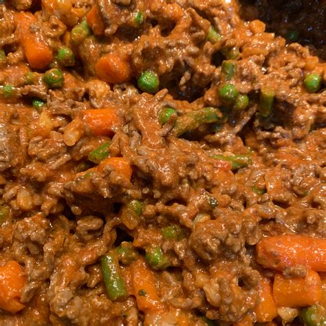 Rice With Creamy Tomato Sauce With Mince And Veg Recipe Kitchen Stories