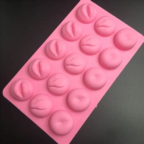 Funny Sex Ass Lip Silicone Cake Mold 15 Holes Ice Cube Tray Diy Silicone Chocolate Molds Soap