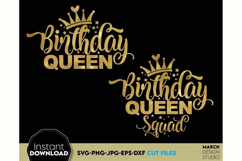 Birthday Queen SVG, Birthday SVG, Birthday girl SVG (1259210) | Cut