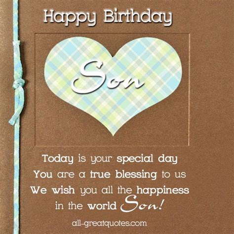 Free Printable Birthday Cards For Son