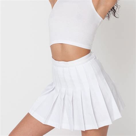 American Apparel White Tennis Skirt Size S So Cute Depop White Tennis Skirt American