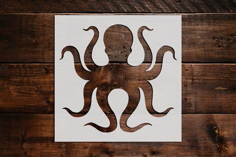 Octopus Stencil Art And Wall Stencil Stencil Giant