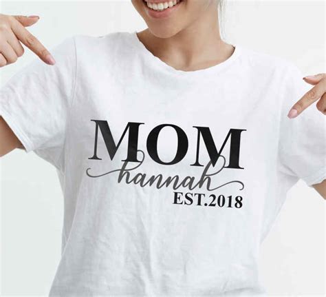 Personalized Shirt Mothers Day T Shirt Tenstickers