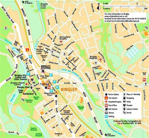 Bingley Tourist Map