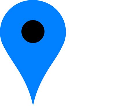 Aqua Map Pin Location Icon