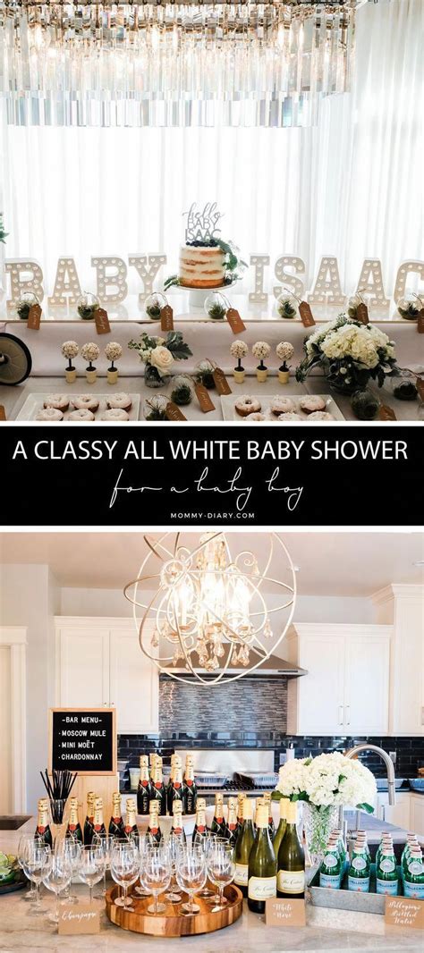 A Classy All White Baby Shower For Baby Boy Gender Neutral Classy