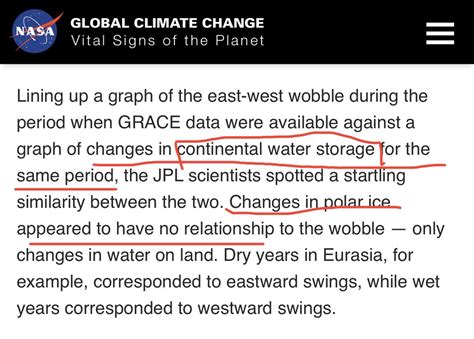 無異 On Twitter 첫 문장을 보고 기후 이상의 큰 요인이 사실은 자전축 변화 때문이라는 연구인가 싶었는데 기후
