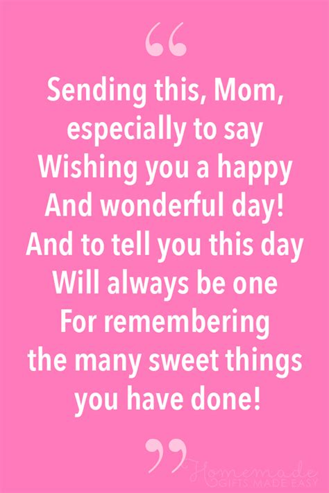 70 Short Mothers Day Poems Perfect For Sending To Your Mom In 2024