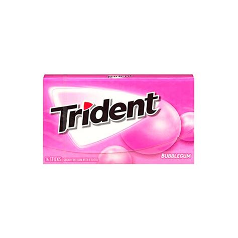 Trident Bubblegum Gum Flavor 14 Sticks Meharshop
