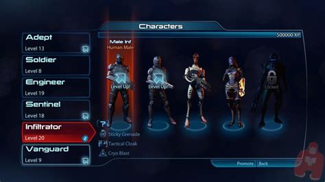 Mass Effect 3 Character Selection Screen Ui Games Pinterest
