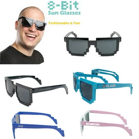 uv protection eight bit pixel video game sunglasses promotional product ideas by