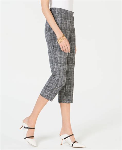 Alfani Printed Capri Pants Created For Macys Lyst