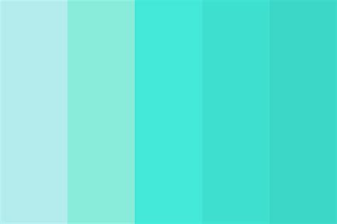Shades Of Turquoise Color Palette