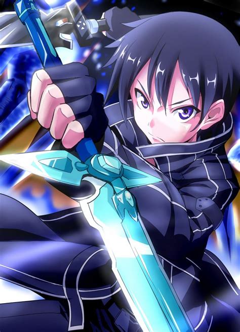 Sword Art Online Kirito Dual Wielding Anime Guys Manga Anime Gato