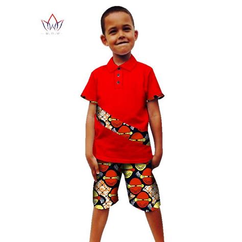 2017 African Clothing Two Pieces Dashiki Traditional Spring Boy Clothes