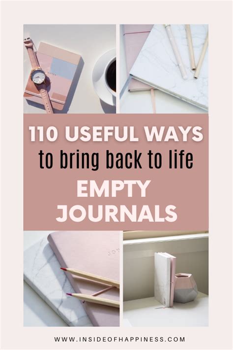 110 Things To Do With Empty Journals Read If You Have A Pile Of Empty
