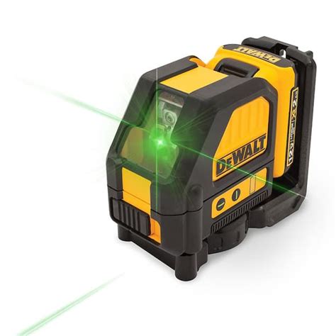 Dewalt 12v Max Lithium Ion 165 Ft Green Self Leveling Cross Line Laser