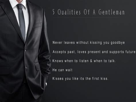 5 Qualities Of A Gentleman
