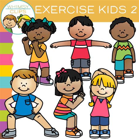 Kids Exercise Clip Art 101 Clip Art