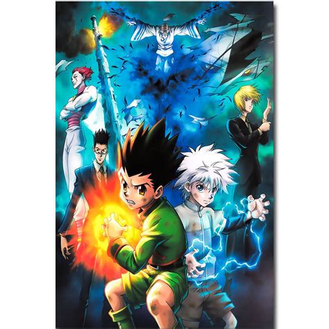 Art Print Hunter X Hunter Anime Gon Freecss Killua Zoldyck 14x21 24x36