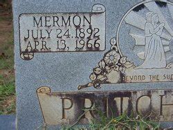 Her height, weight, and her other body measurements are currently under review and will soon be updated. Mermon Pritchard (1892-1966) - Find A Grave Memorial