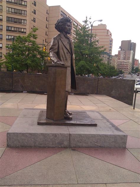 Statue At West 110th Street On Frederick Douglass Blvd Harlem New York City Black History