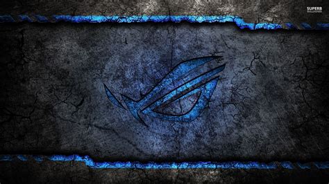 Dark Grey And Blue Asus Rog Wallpaper Id 1231 Download Page