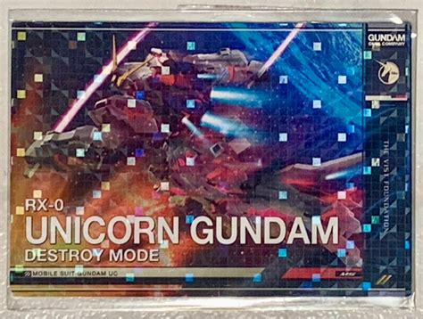 Bandai Carddass Gundam Duel Company Rx Unicorn Gundam