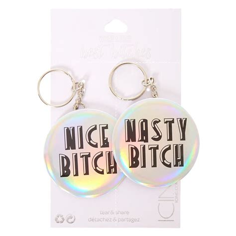 Nice Nasty Bitch Keychain T Set Icing Us