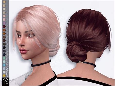 Messy Hairstyle With Bun Found In Tsr Category Sims 4 Female