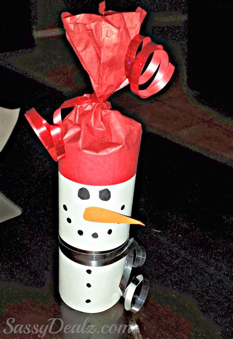 Snowman Toilet Paper Roll Craft Fill With Goodies For A Super Cute