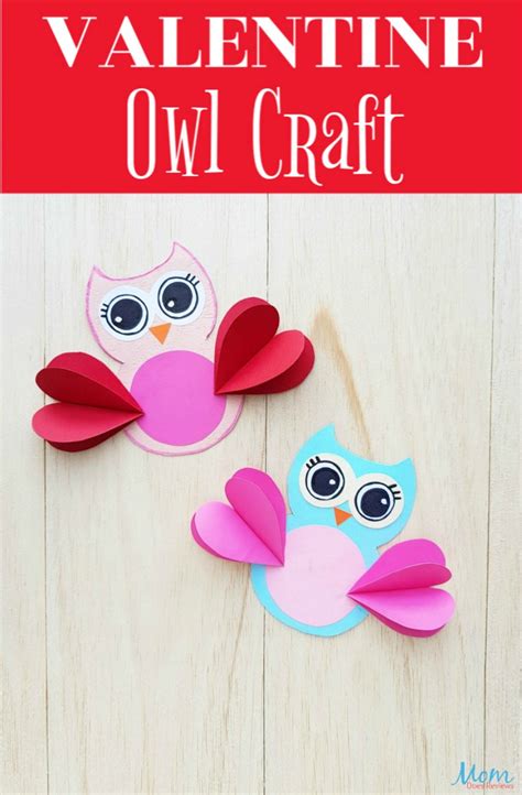 Adorable Valentines Day Owl Craft For Kids Mom Does Reviews