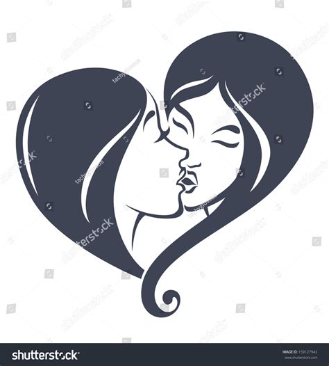 Woman Love Lesbian Couple Vector Illustration Stock Vector 159127943 Shutterstock