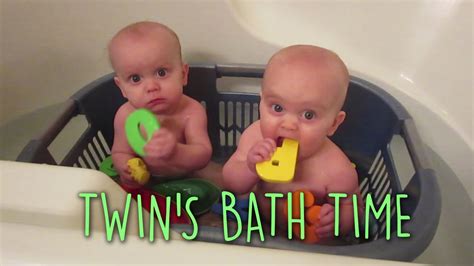 adorable twins bath time washtv youtube