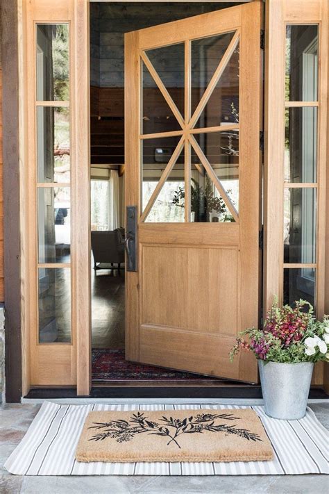 There are many ways in which you can customize your front door, using plants, flowers, wreaths and a lot of colors. Farmhouse Front Door Decors That Turn Houses Into Homes