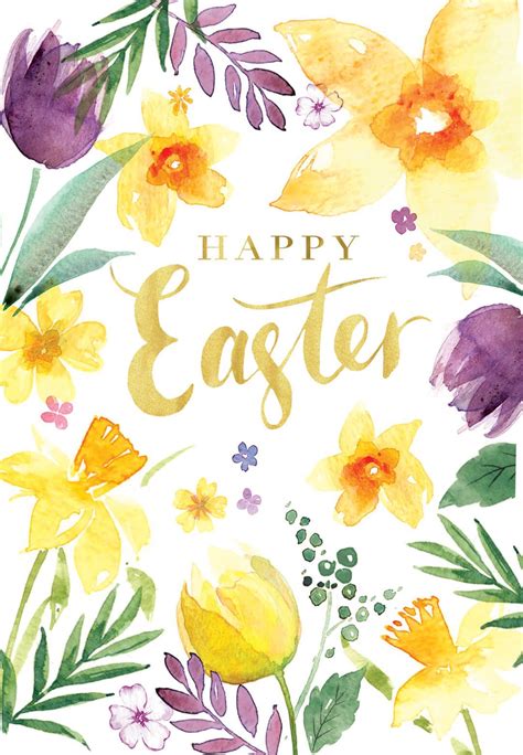 Spring Beauties Easter Card Free In 2020 Easter Drawings Easter