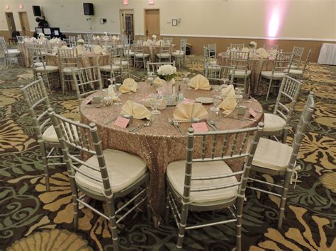Chiavari Chairs Tables And Sequin Tablecloth All Provided And Setup