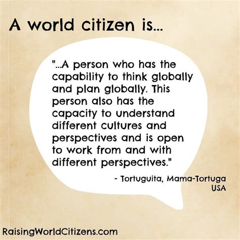 How Do You Define World Citizen World Quotes Citizen
