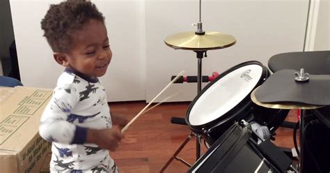 Watch This 1 Year Old Drummer Rock Out
